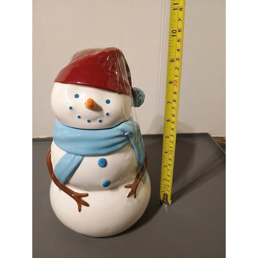 Starbucks: Coffee Holiday 2006 Snowman Cookie Jar Hand Painted